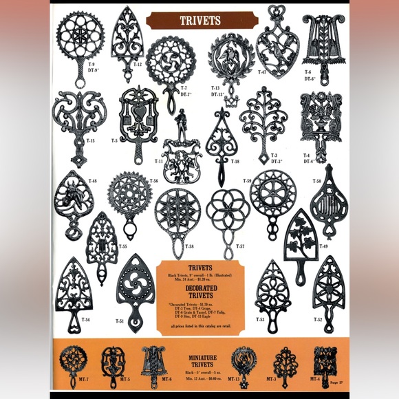 Vintage 1960s Cast Iron Trivet EMIG T-53 - Picture 7 of 7